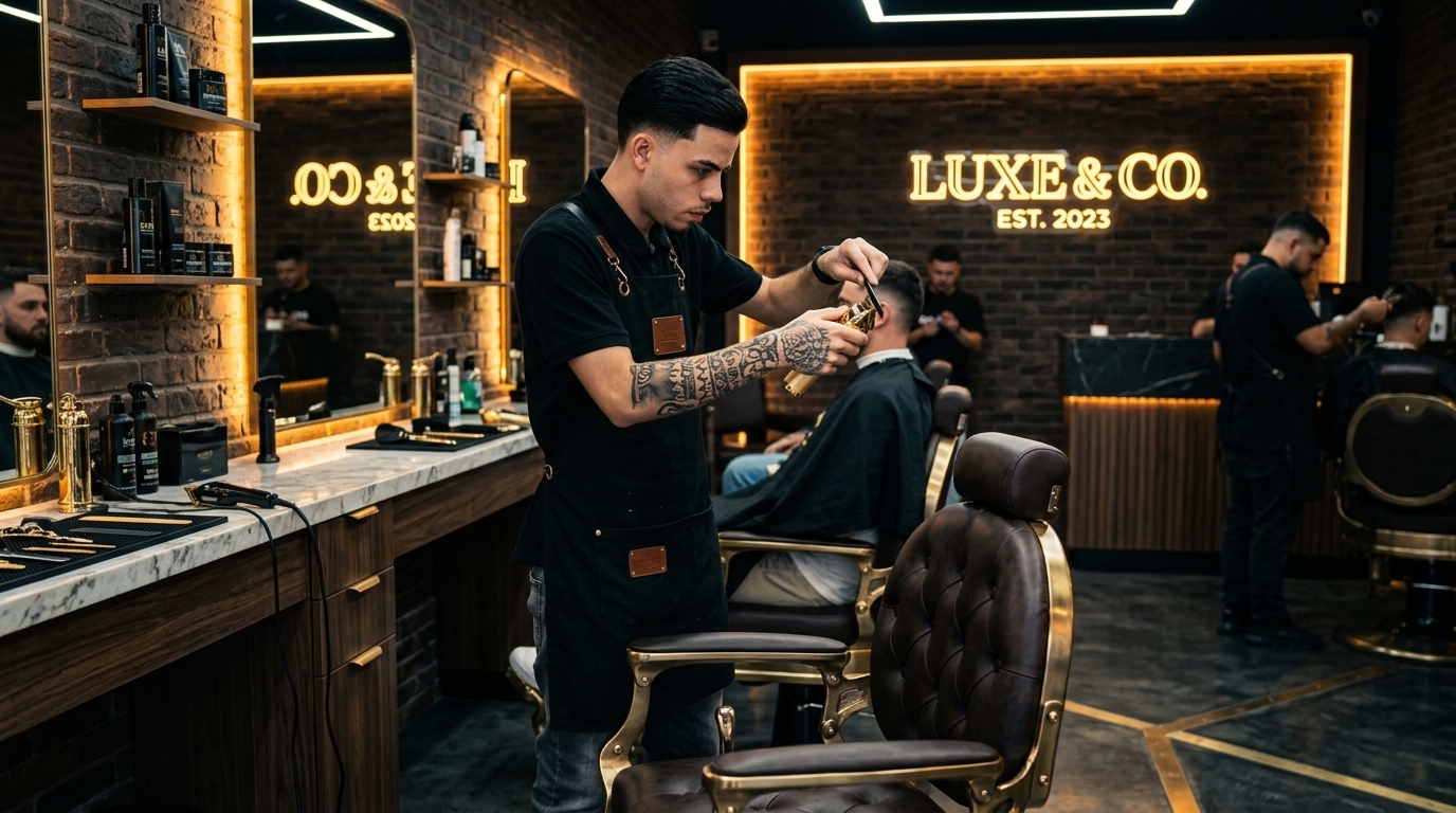 Santana Cuts Barbershop Interior